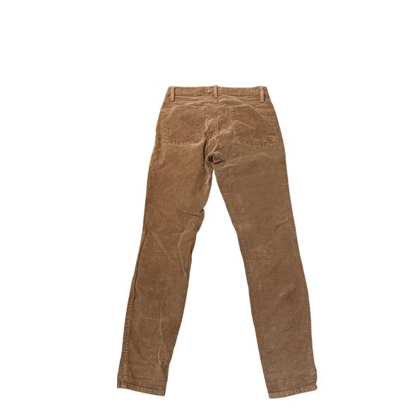 FRAME Denim Brown Velvet High Waist Skinny Pants Sz 26 Designer Luxury - Picture 4 of 14